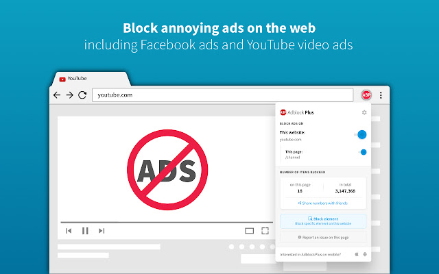 Adblock Plus for Chrome for Windows3.18.1